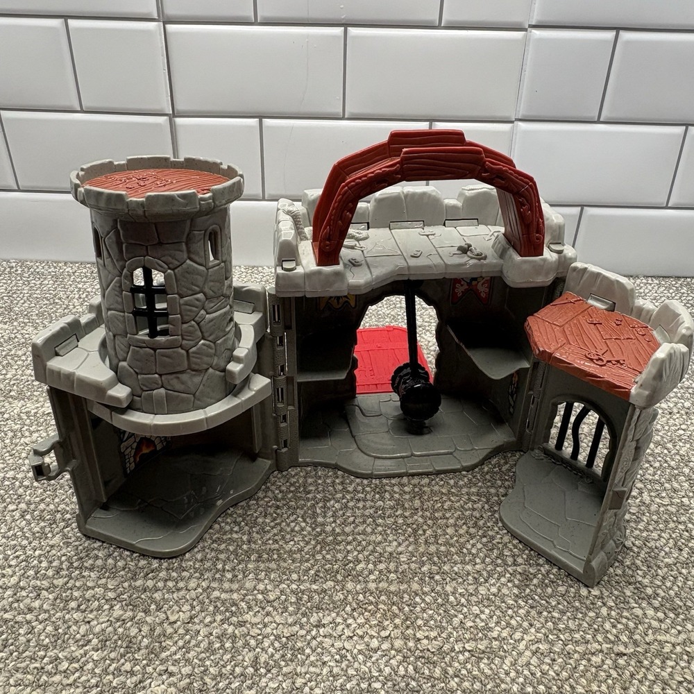 Fisher Price Great Adventures All In One Castle Take Along Playset 1998 Vintage - Picture 7 of 11